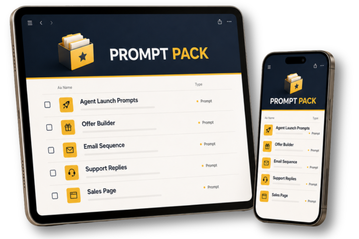Agent Prompt Pack on tablet and phone