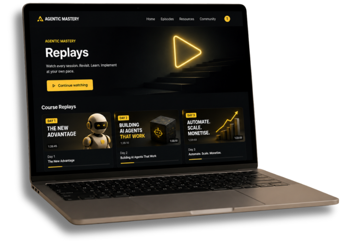 AMM Replays portal on laptop