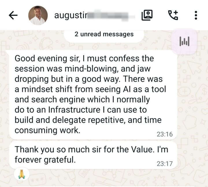 Student: I now see AI as infrastructure I can delegate to
