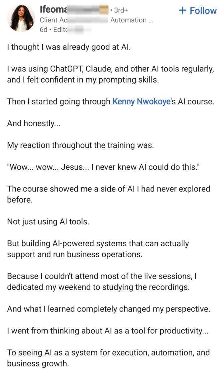 Student: AI is infrastructure, not just a tool